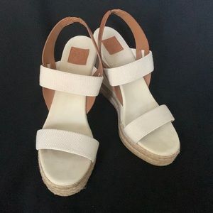 TORY BURCH Canvas Heel Espadrilles